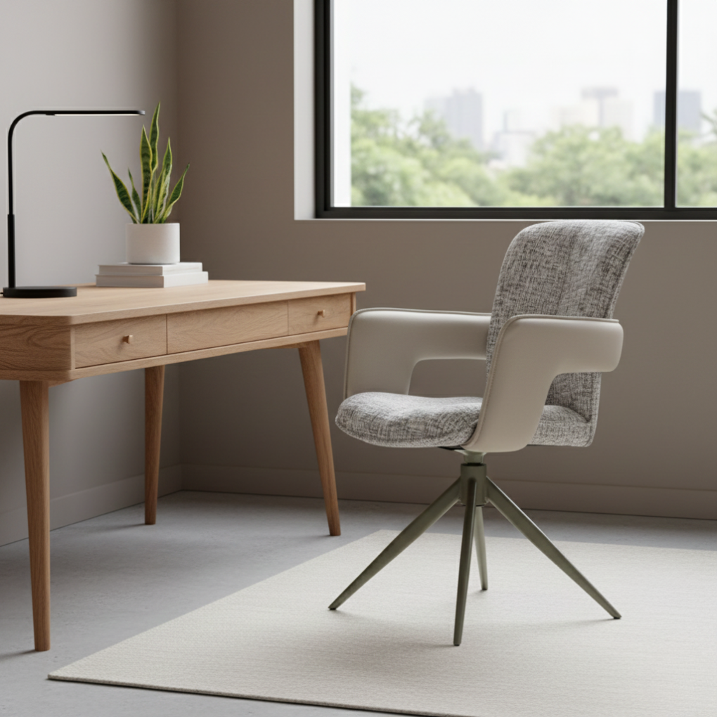 Ghế Ăn Rina Xám nhạt