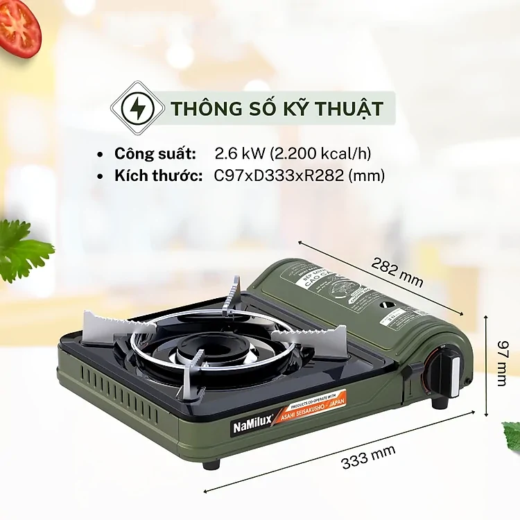 Bếp Gas Mini Namilux NH-P3320PF 5