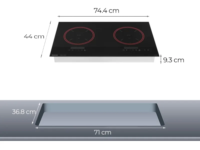 Bếp Điện Từ Đôi Panasonic KY-A1W70KRA - Xuất Xứ Nhật Bản 8