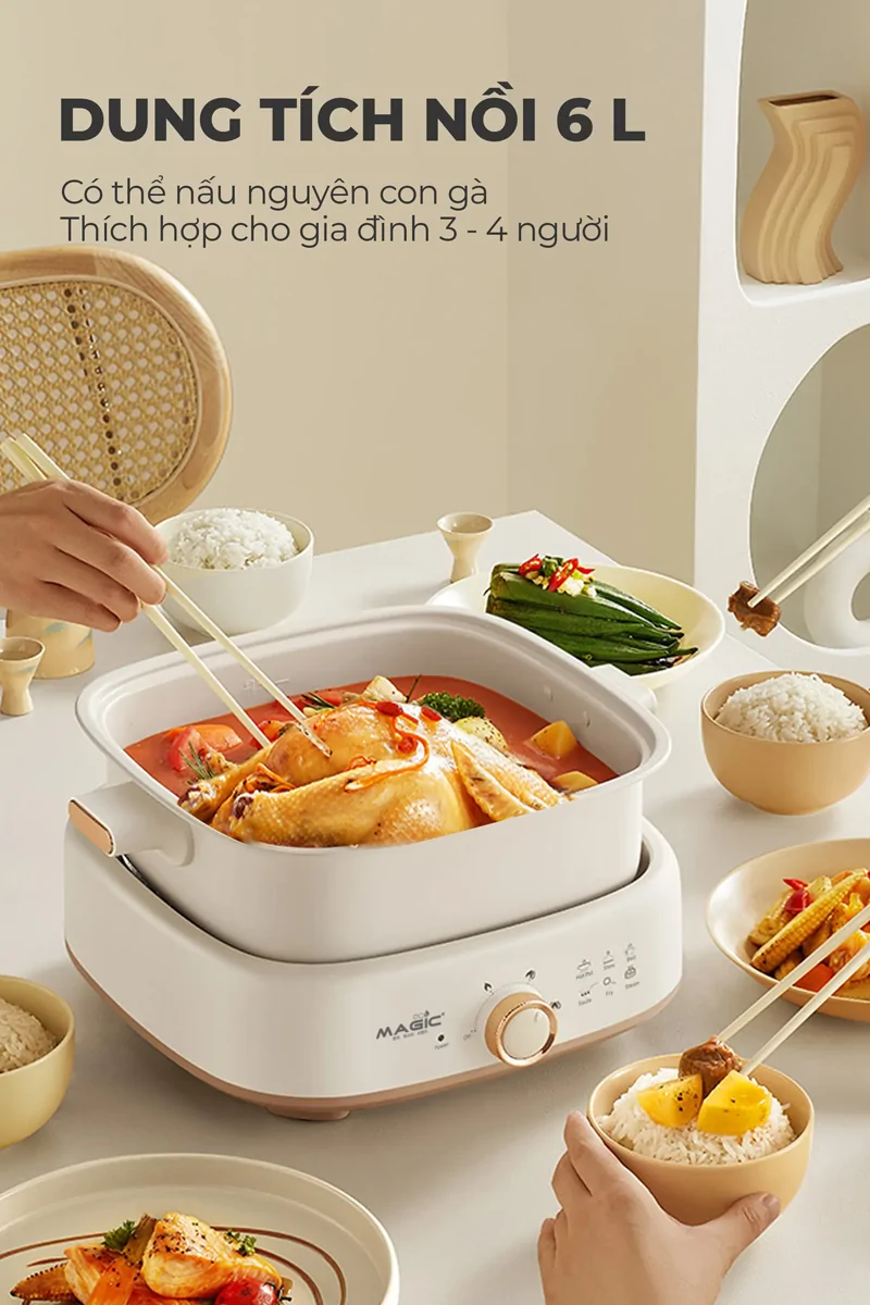 Nồi Hấp Lẩu Magic Eco AC-281 10