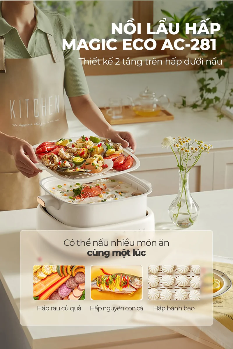 Nồi Hấp Lẩu Magic Eco AC-281 13