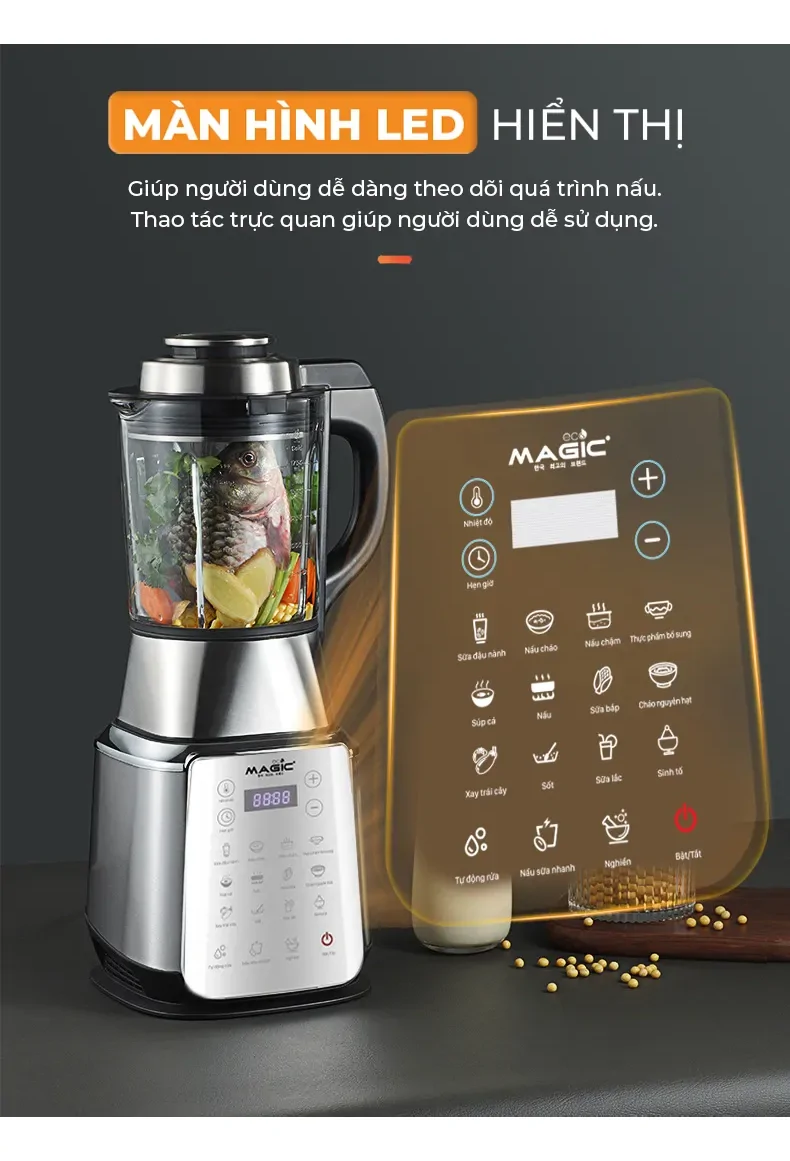 Máy Xay Sữa Hạt Magic Eco AC-145 1.75 Lít 12