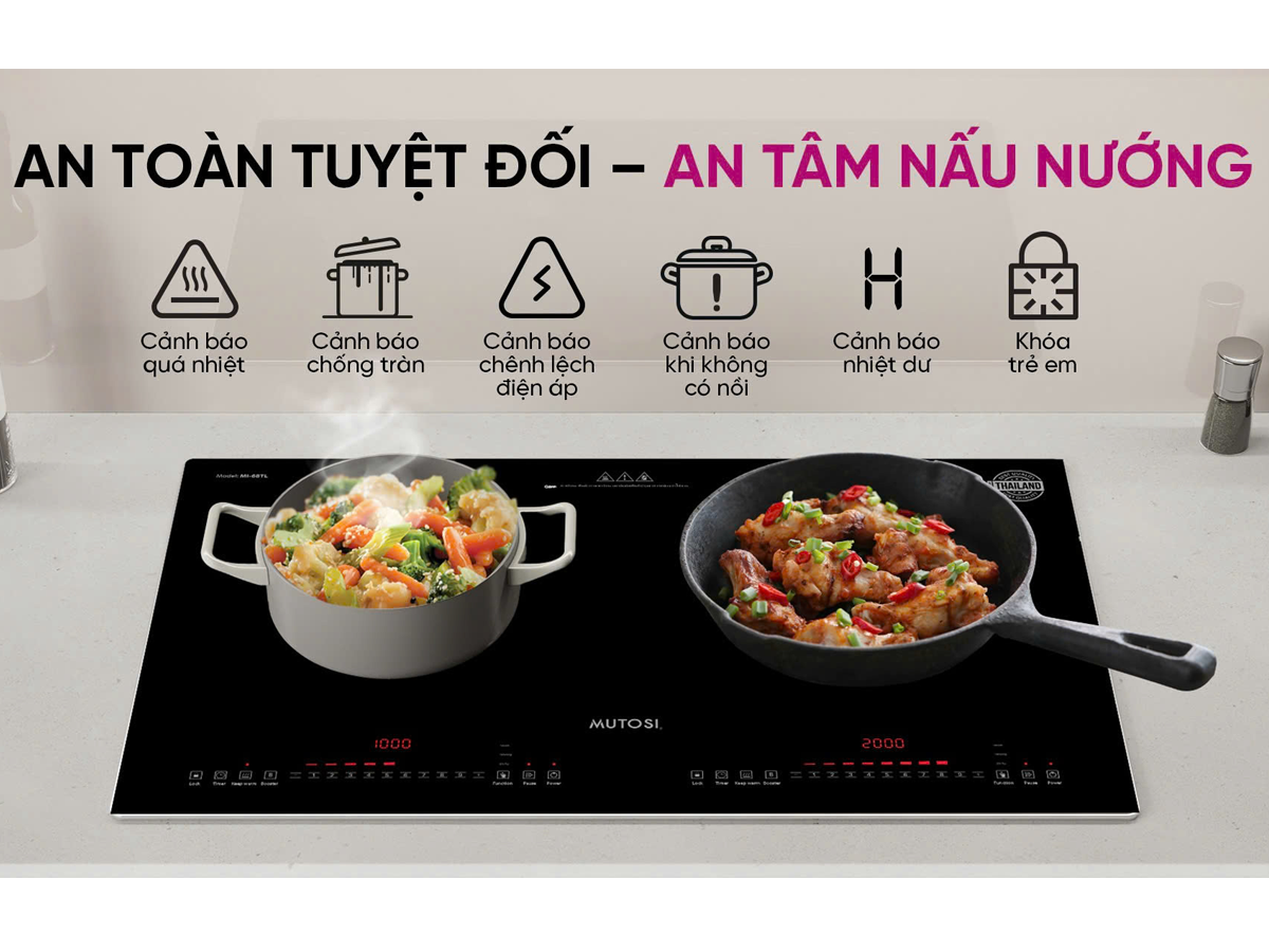 Bếp Từ Đôi Mutosi MI-68TL - Xuất Xứ Thái Lan 15