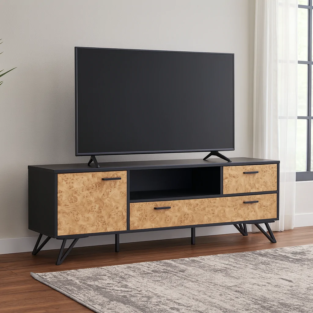 Tủ Tii YSL-VTF-03 Đen/nâu gỗ