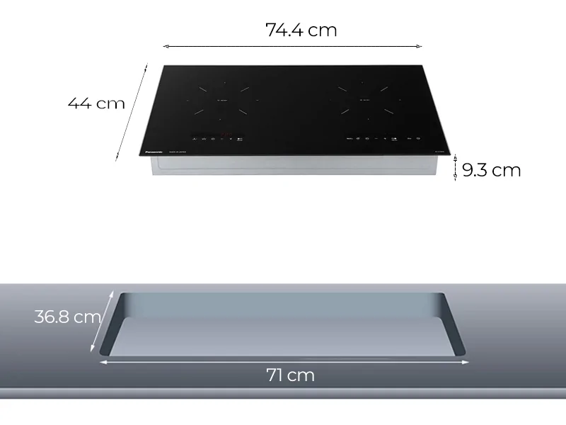 Bếp Điện Từ Đôi Panasonic KY-C1W70KRA - Xuất Xứ Nhật Bản 10