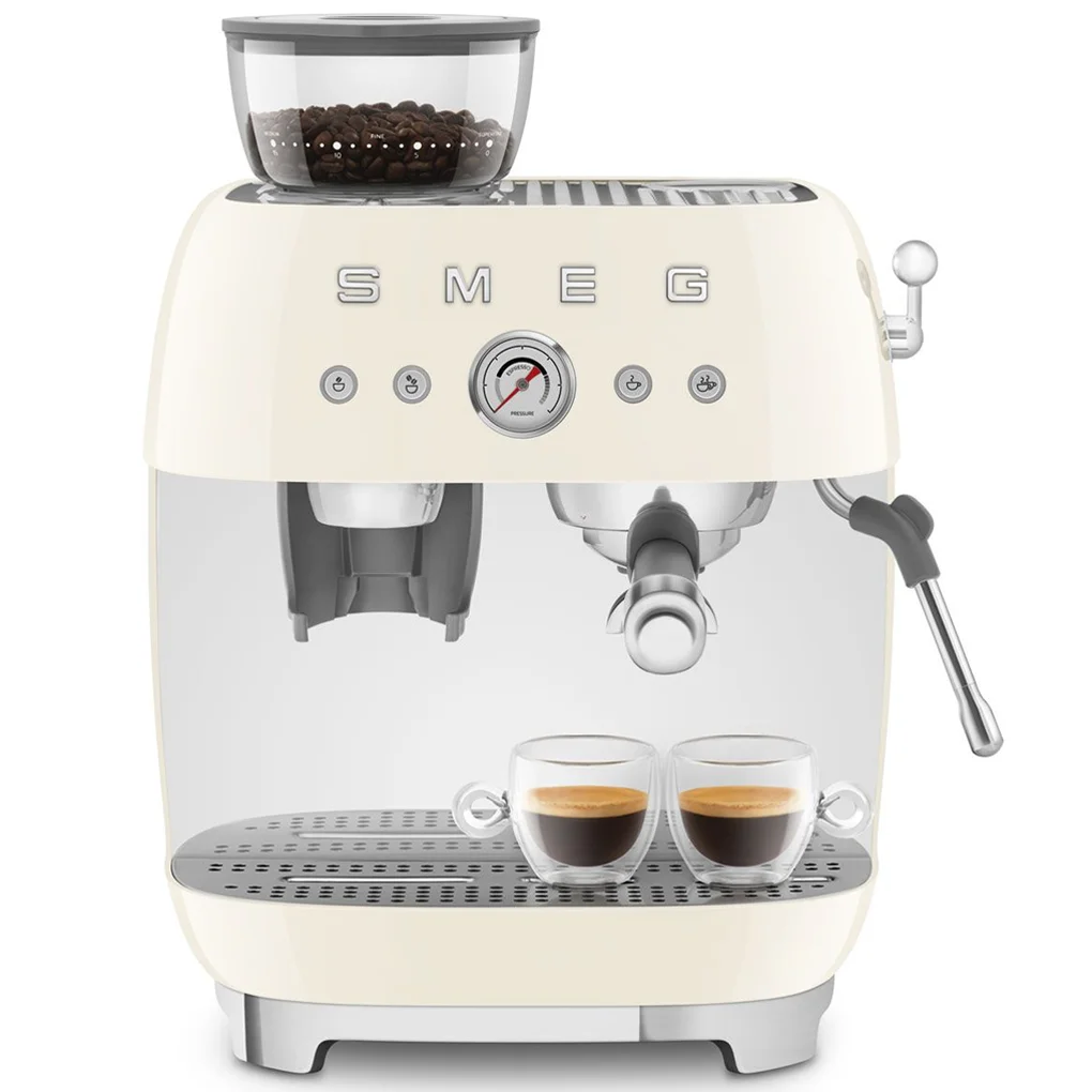 Máy Pha Cà Phê Tích Hợp Xay Smeg EGF03CREU Màu Kem 1