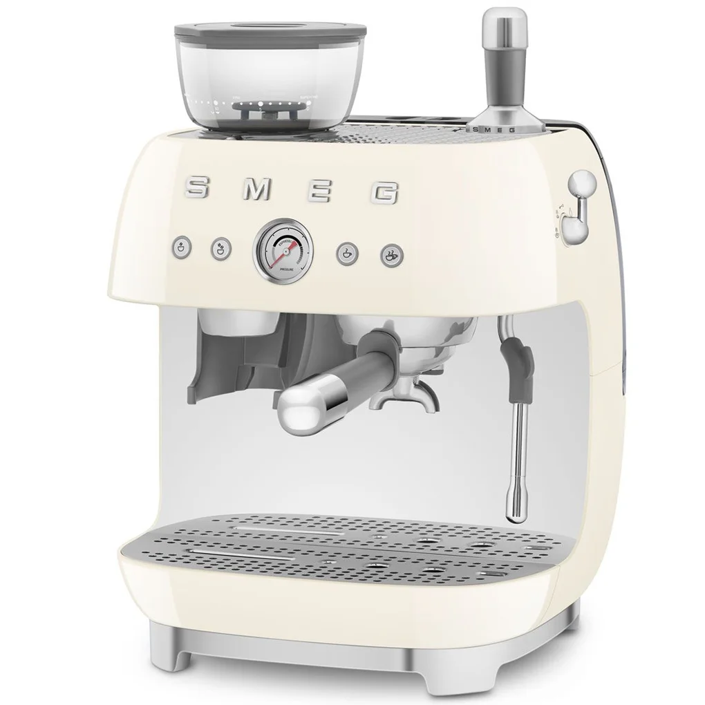 Máy Pha Cà Phê Tích Hợp Xay Smeg EGF03CREU Màu Kem 3