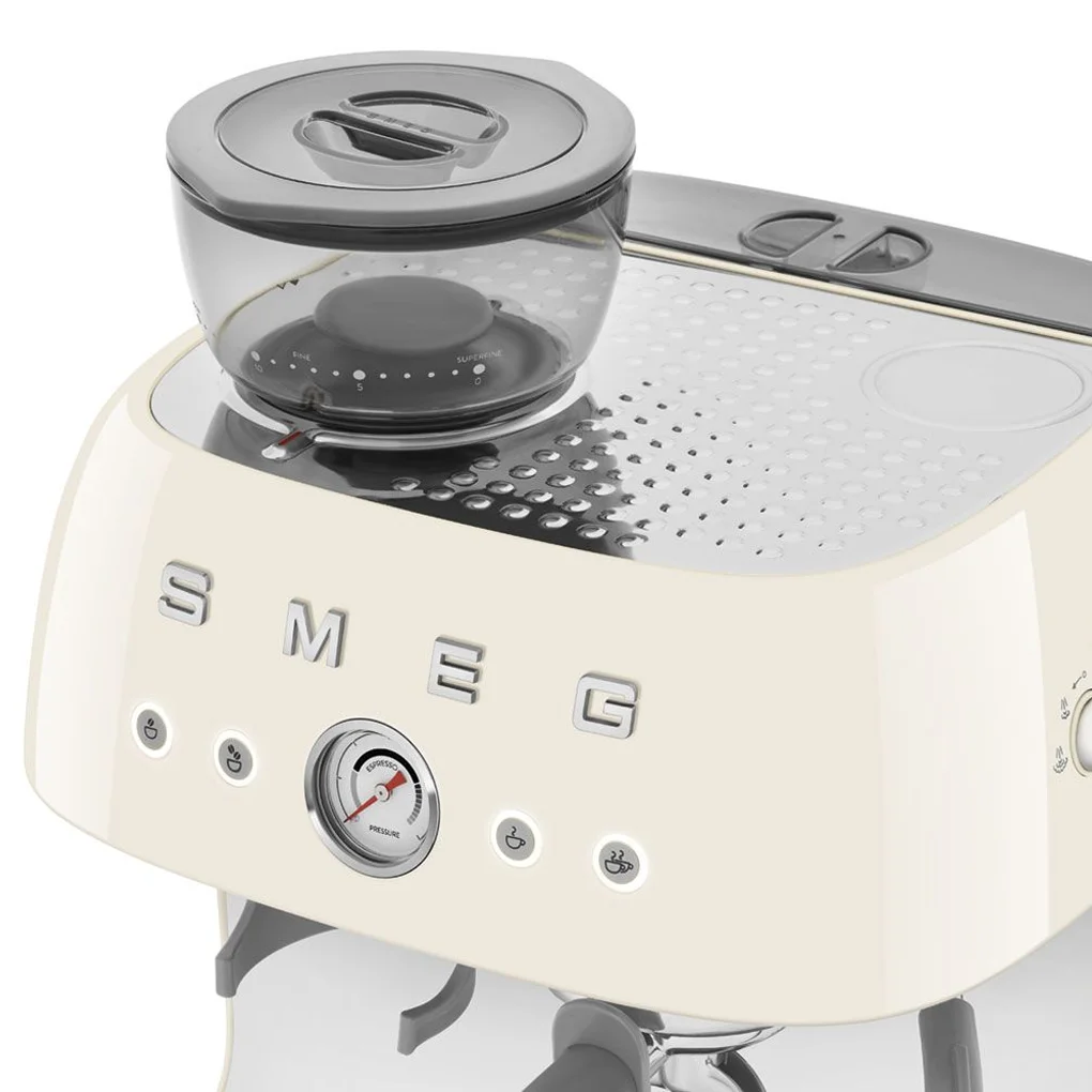 Máy Pha Cà Phê Tích Hợp Xay Smeg EGF03CREU Màu Kem 6