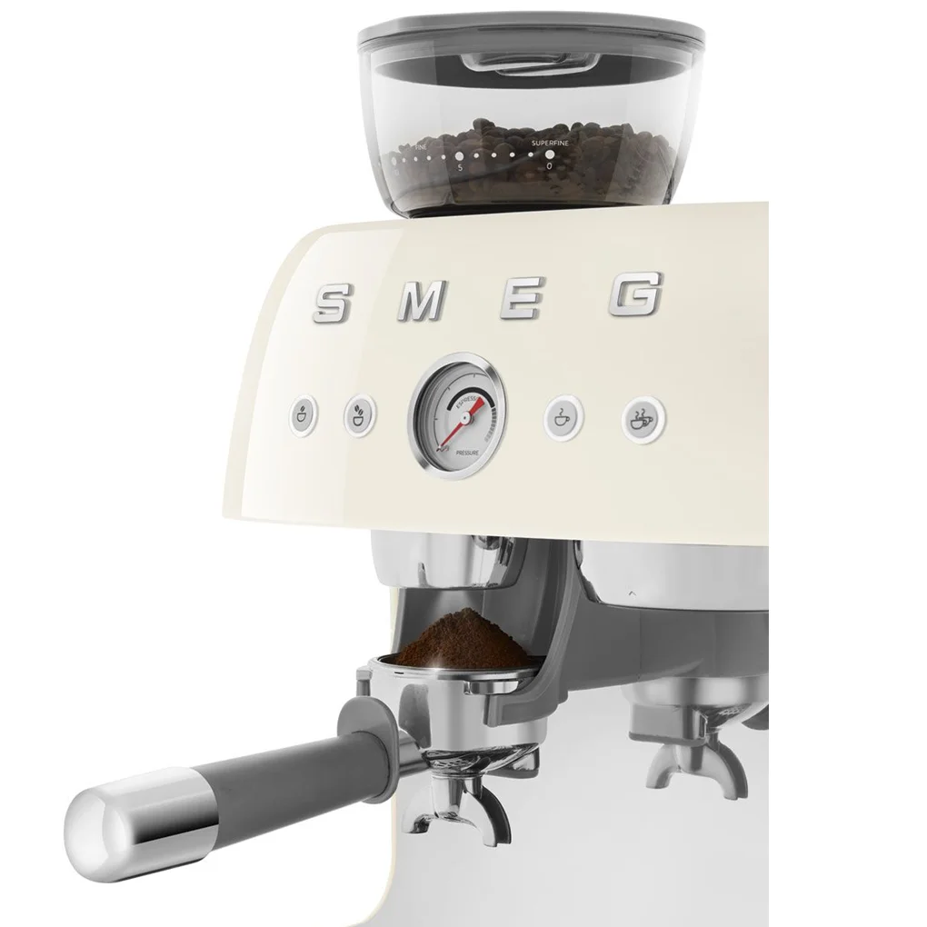 Máy Pha Cà Phê Tích Hợp Xay Smeg EGF03CREU Màu Kem 7