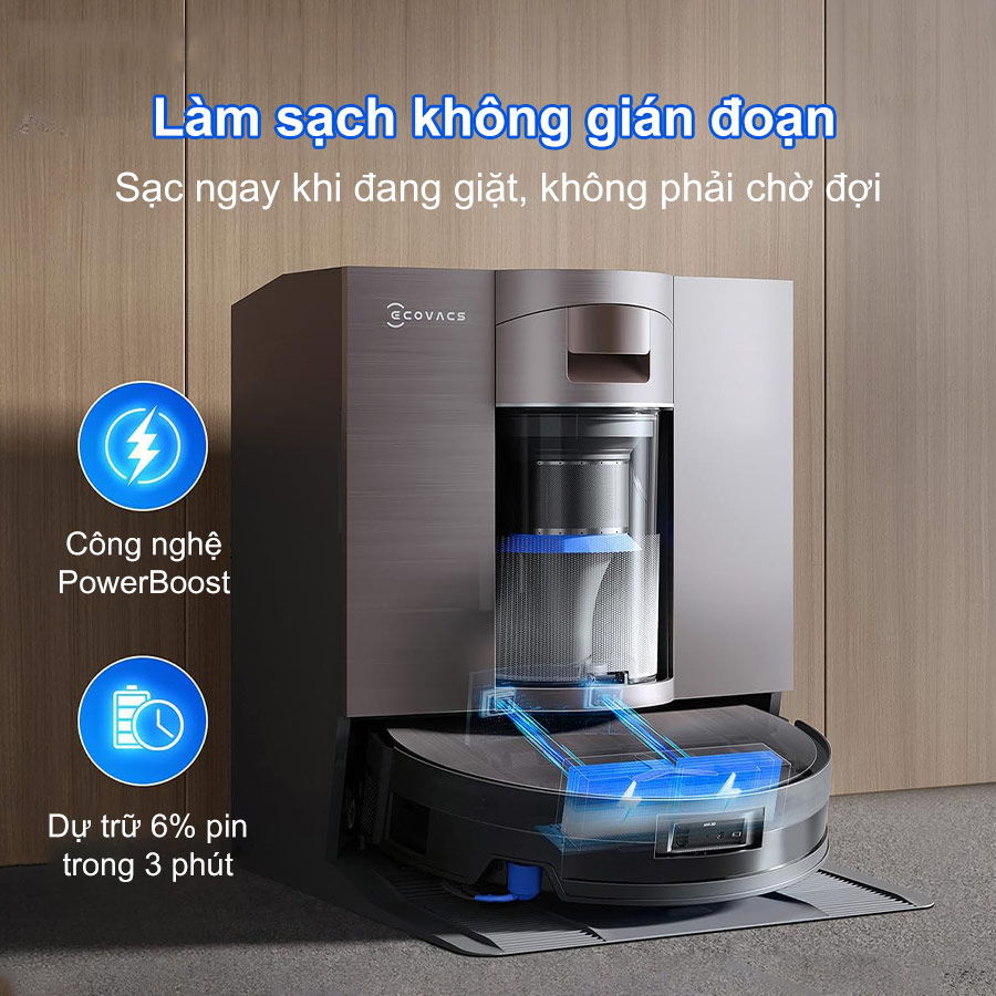 Robot Hút Bụi Lau Nhà Ecovacs Deebot X11 OmniCyclone 16