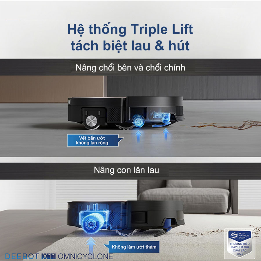 Robot Hút Bụi Lau Nhà Ecovacs Deebot X11 OmniCyclone 19