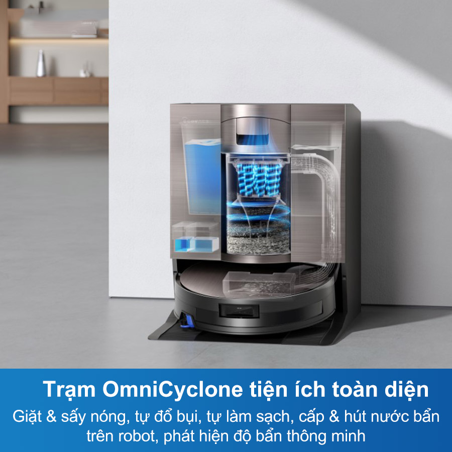 Robot Hút Bụi Lau Nhà Ecovacs Deebot X11 OmniCyclone 20