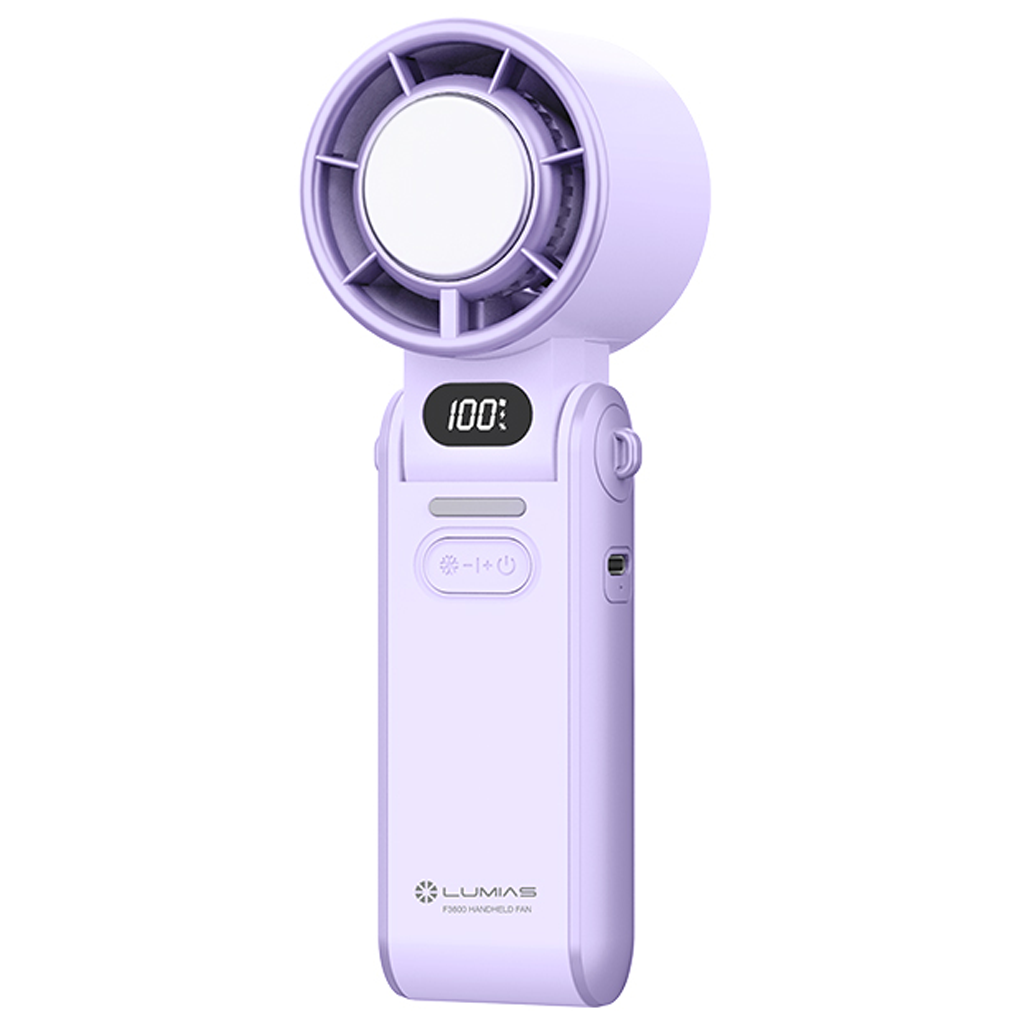 Quạt Cầm Tay Mini Có Chế Độ Làm Lạnh Lumias F3600 Purple 0