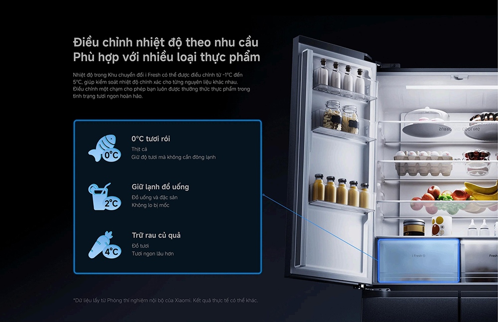 Tủ Lạnh Xiaomi Inverter 510 Lít Mijia Cross Door VN 3