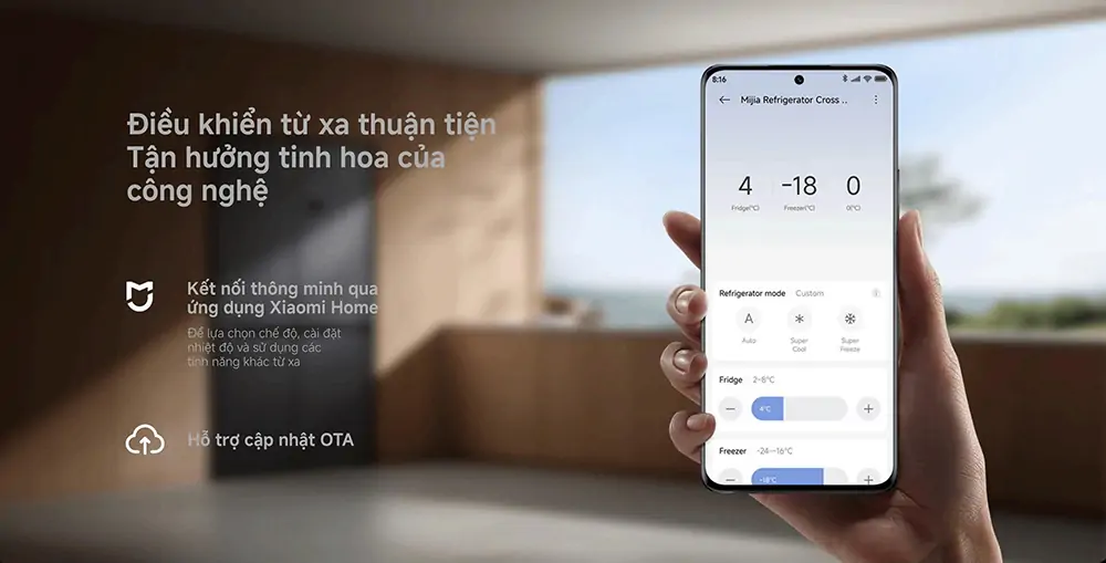 Tủ Lạnh Xiaomi Inverter 510 Lít Mijia Cross Door VN 13