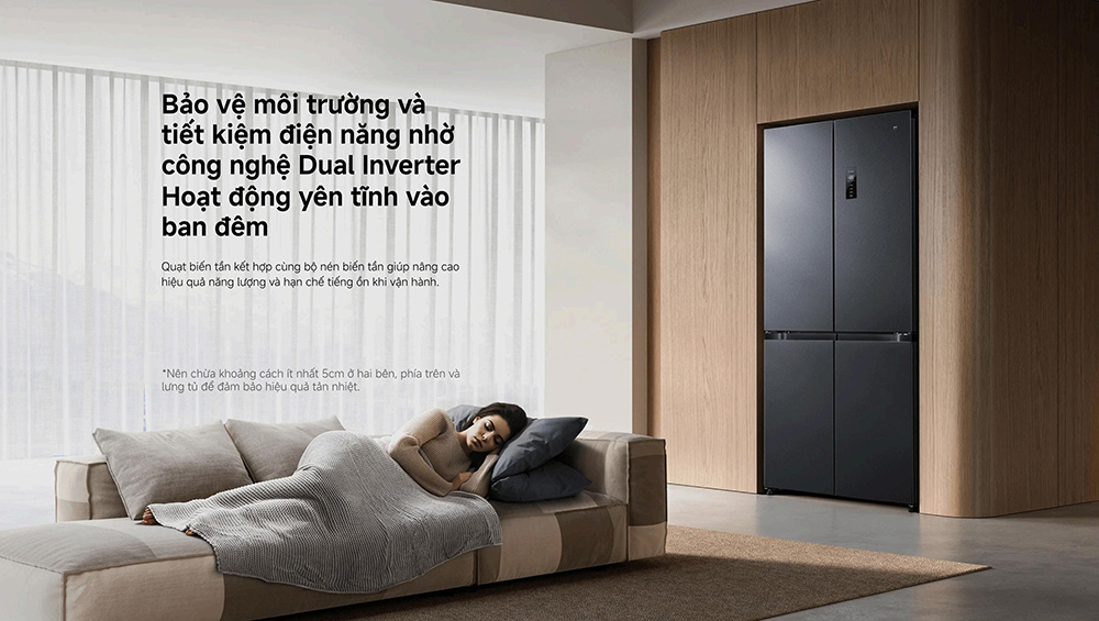 Tủ Lạnh Xiaomi Inverter 510 Lít Mijia Cross Door VN 11