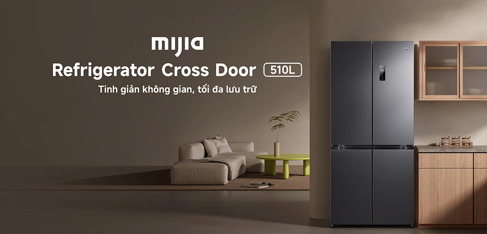 Tủ Lạnh Xiaomi Inverter 510 Lít Mijia Cross Door VN 0