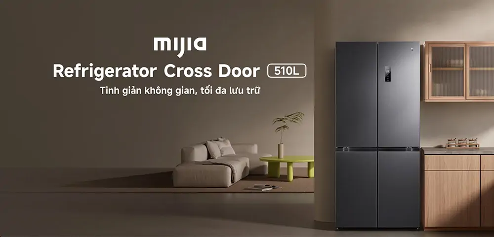 Tủ Lạnh Xiaomi Inverter 510 Lít Mijia Cross Door VN 0