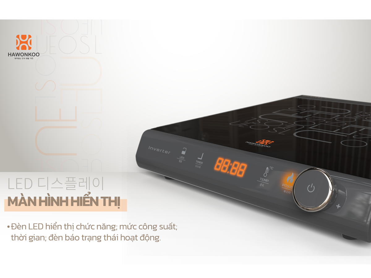 Bếp Điện Từ Đơn Kèm Nồi Lẩu Hawonkoo SEOUL-CEH-108-INVERTER-GR 17