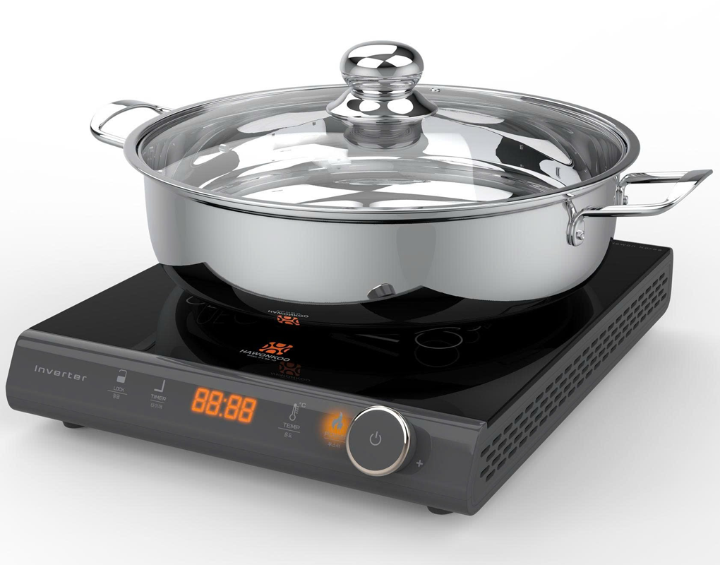 Bếp Điện Từ Đơn Kèm Nồi Lẩu Hawonkoo SEOUL-CEH-108-INVERTER-GR 1