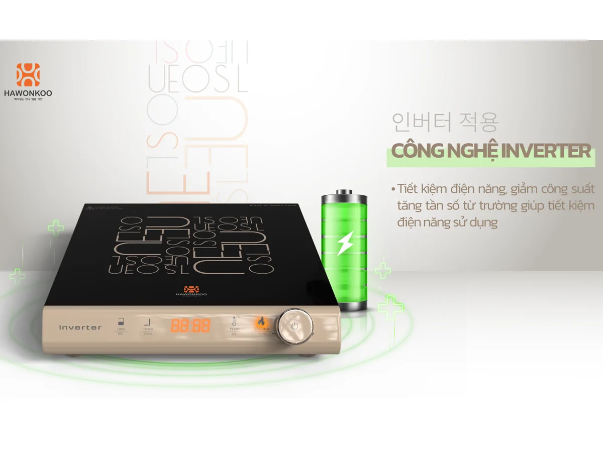 Bếp Điện Từ Đơn Kèm Nồi Lẩu Hawonkoo SEOUL-CEH-108-INVERTER-CF 14