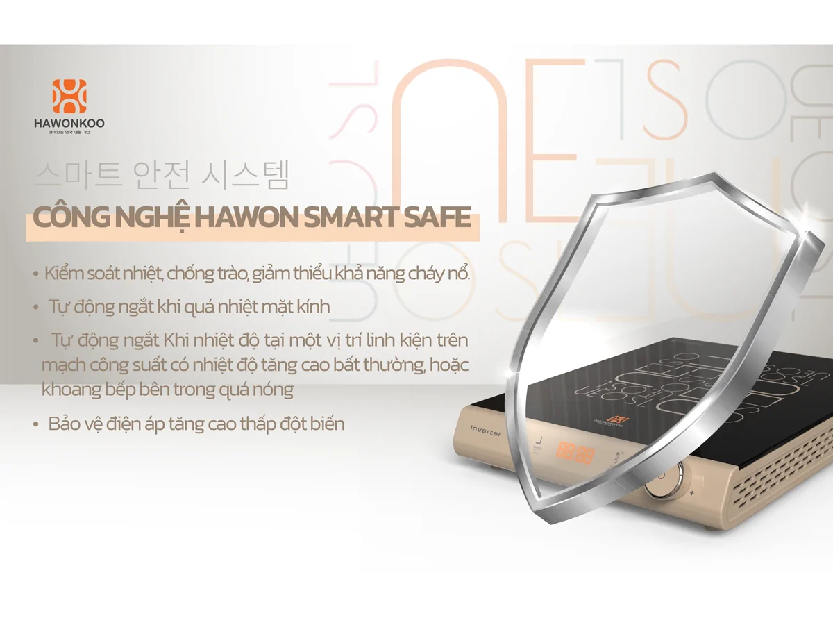 Bếp Điện Từ Đơn Kèm Nồi Lẩu Hawonkoo SEOUL-CEH-108-INVERTER-CF 17