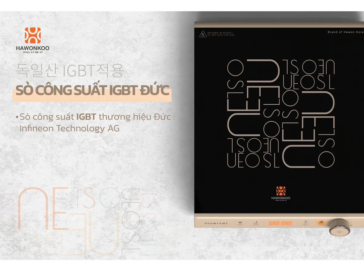 Bếp Điện Từ Đơn Kèm Nồi Lẩu Hawonkoo SEOUL-CEH-108-INVERTER-CF 20