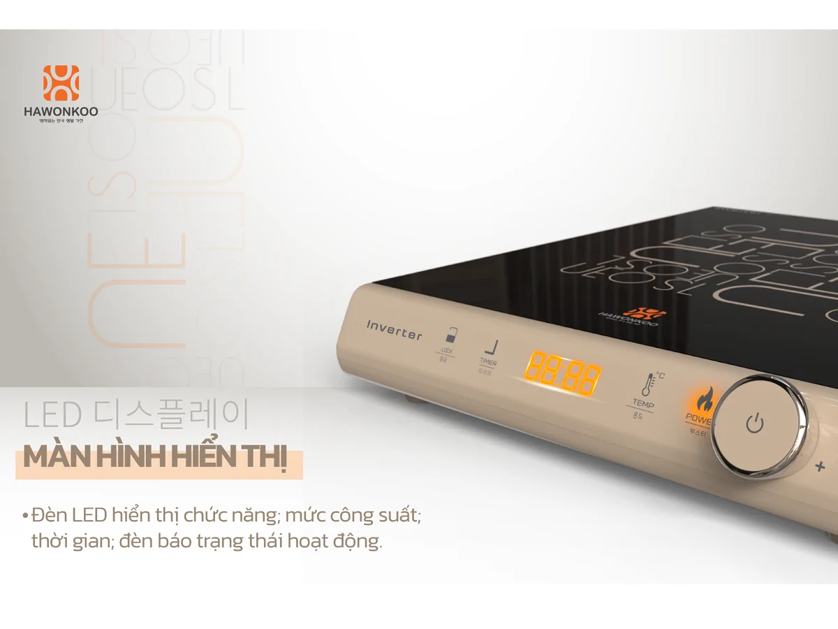 Bếp Điện Từ Đơn Kèm Nồi Lẩu Hawonkoo SEOUL-CEH-108-INVERTER-CF 18