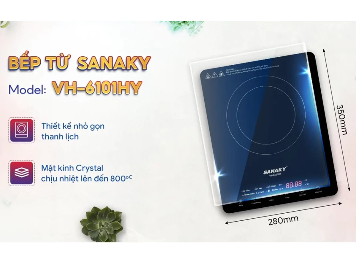 Bếp Điện Từ Đơn Sanaky VH6101HY 4