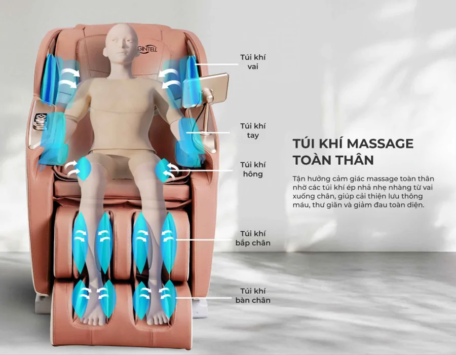 Ghế Massage Gintell B-Bravo GT9850BV 7