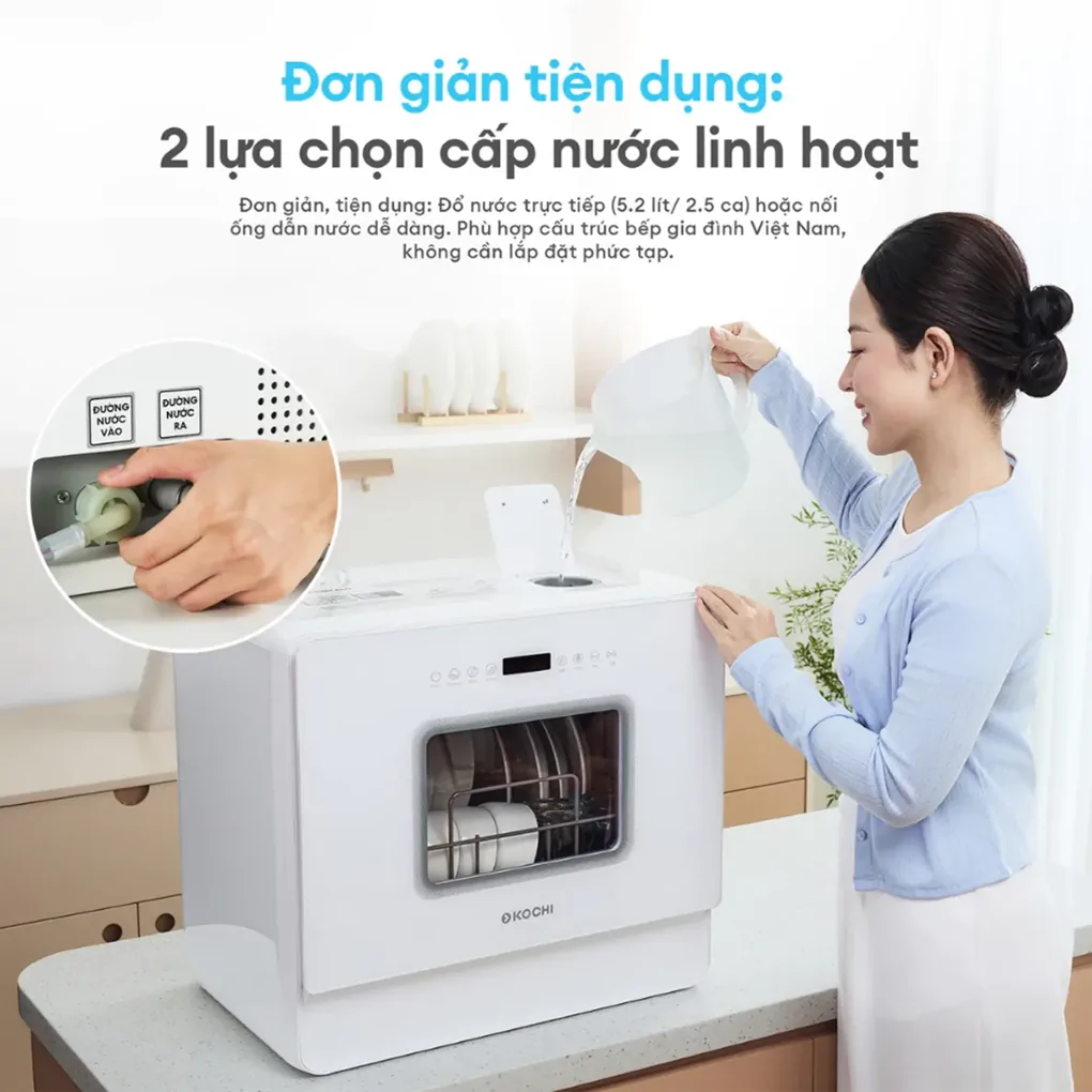 Máy Rửa Chén Bát Để Bàn Thông Minh Kochi C500 3