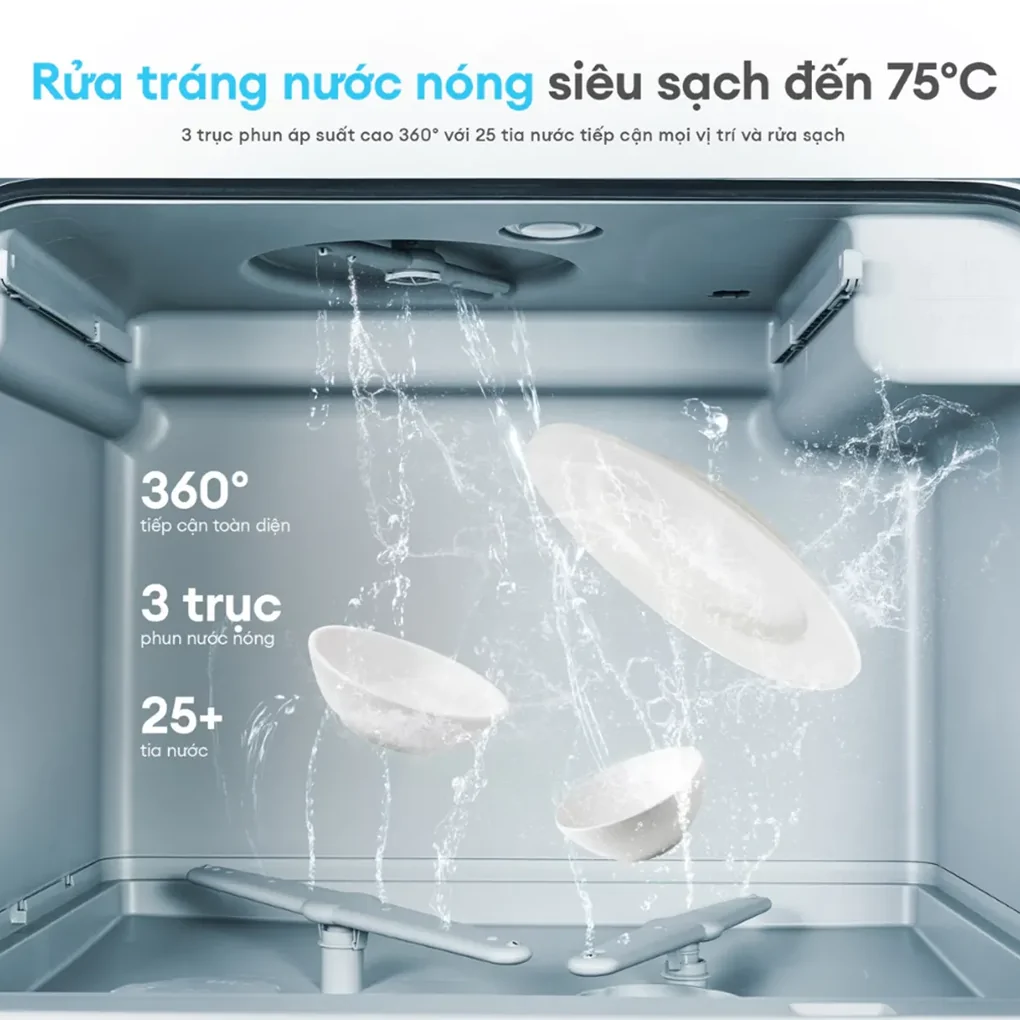 Máy Rửa Chén Bát Để Bàn Thông Minh Kochi C500 6