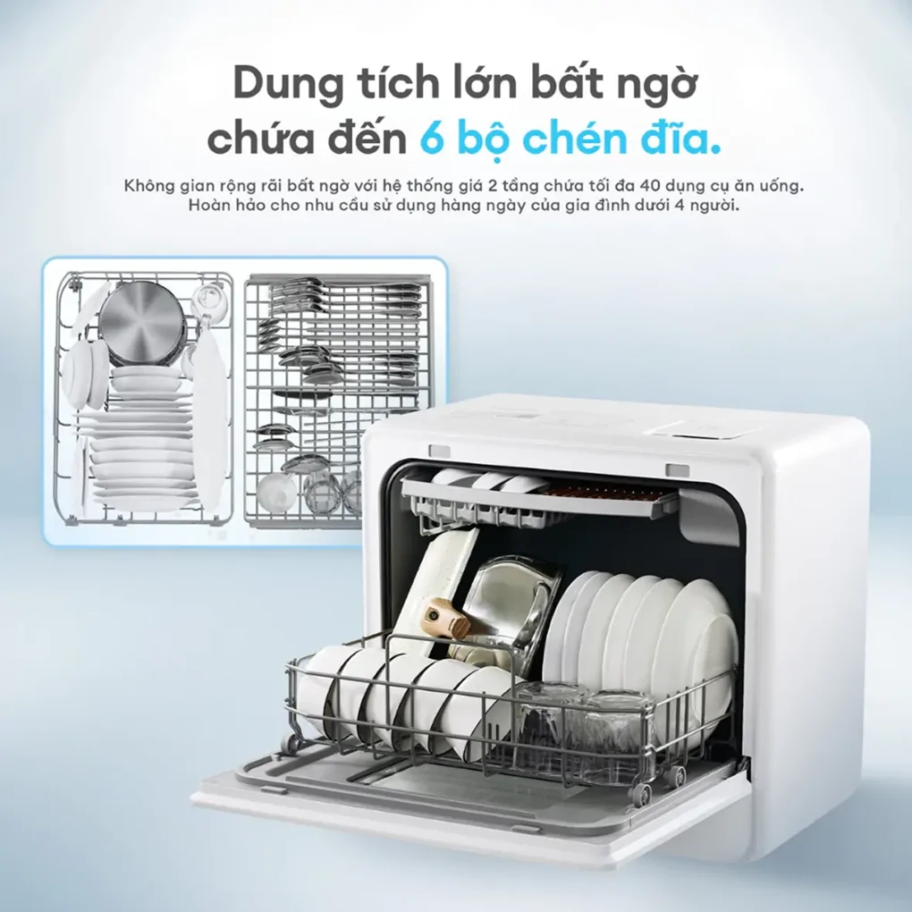 Máy Rửa Chén Bát Để Bàn Thông Minh Kochi C500 7