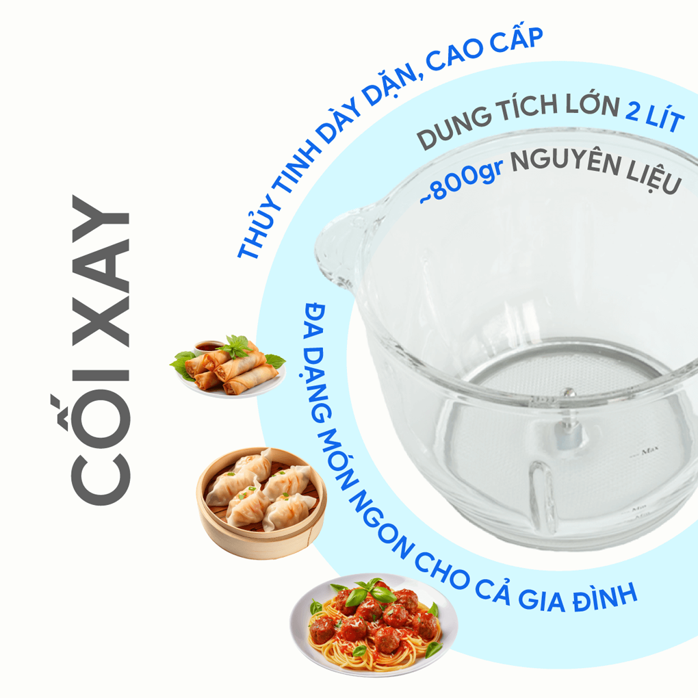 Máy Xay Thịt BlueStone CHB-5151 2 Lít 6