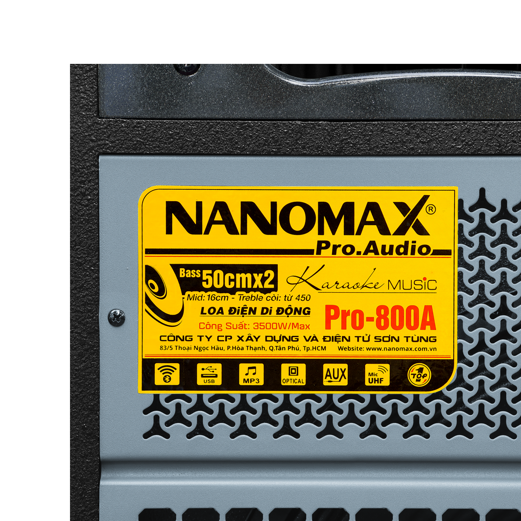 Loa Kéo Nanomax Pro 800A 3600W 7