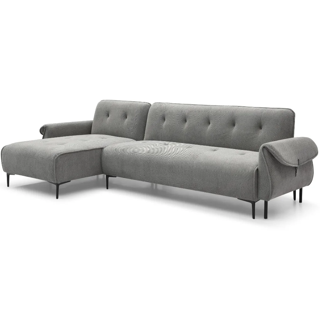 Sofa L (Góc trái) Rachel 1542 Xám đậm 0