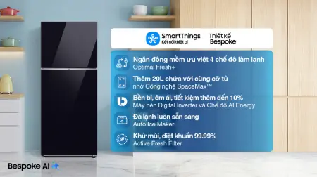Tủ Lạnh Samsung Inverter 385 Lít Bespoke RT38CB668422SV