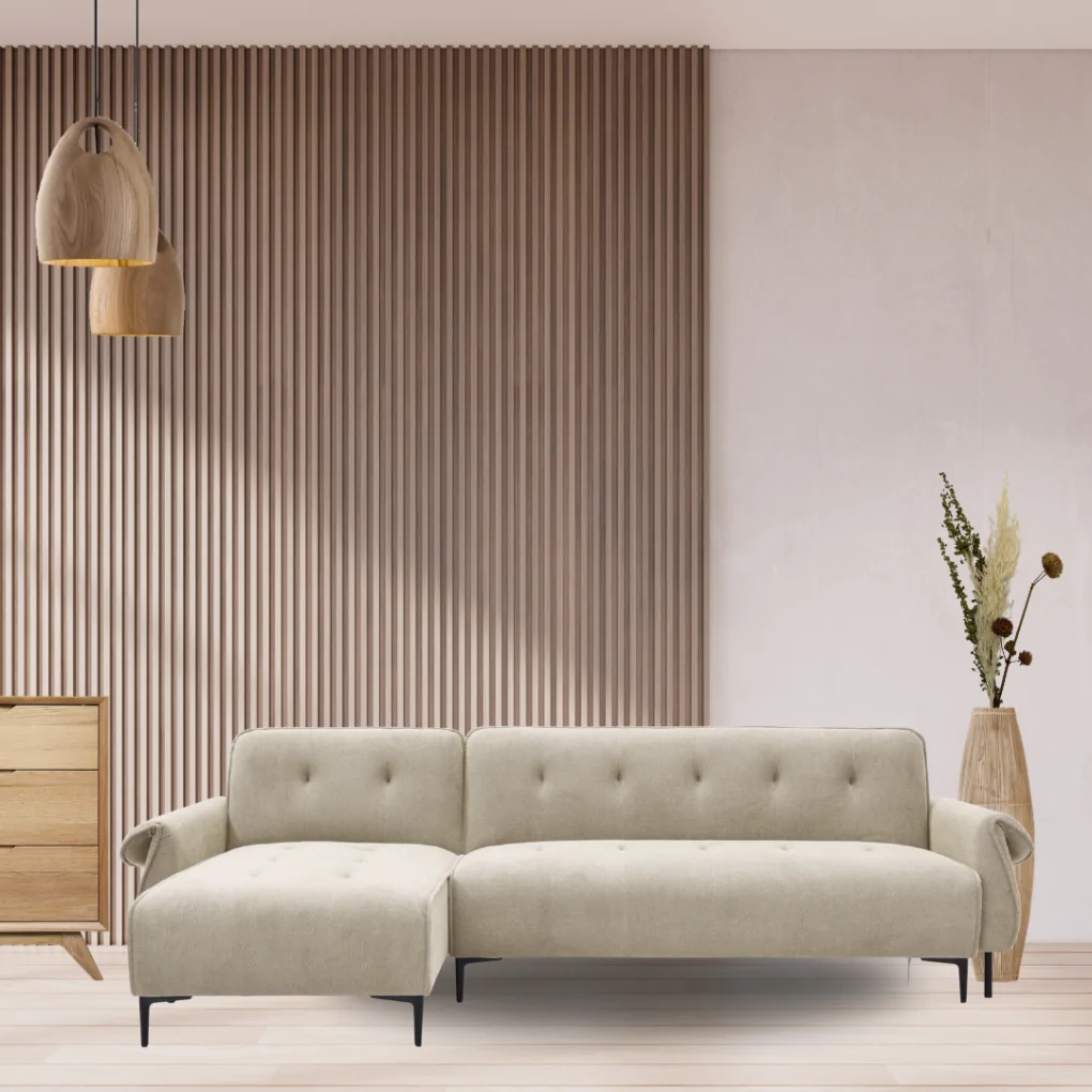 Sofa Góc L Rachel 1542 Nâu