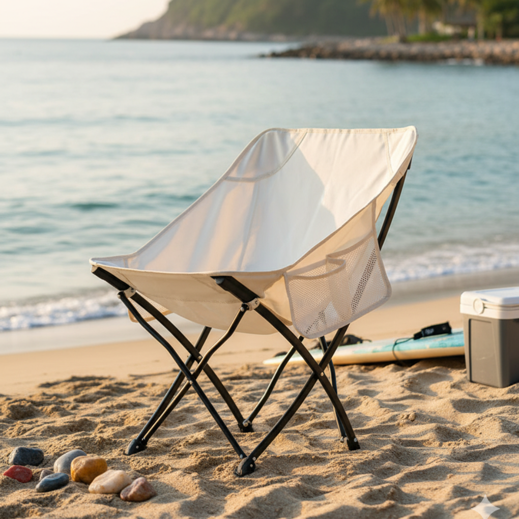 Ghế Xếp Du Lịch Jelly ECOC030MNC Kem