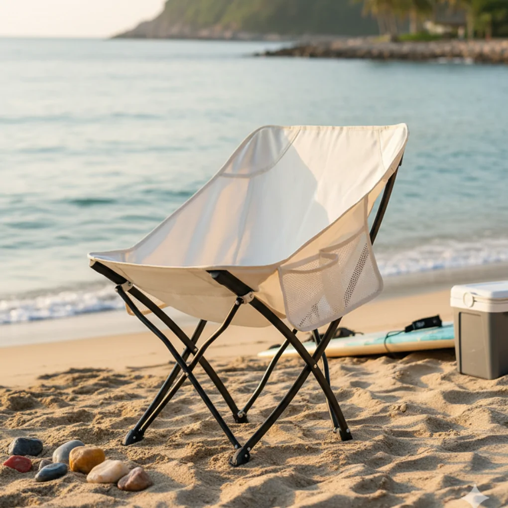 Ghế Xếp Du Lịch Jelly ECOC030MNC Kem