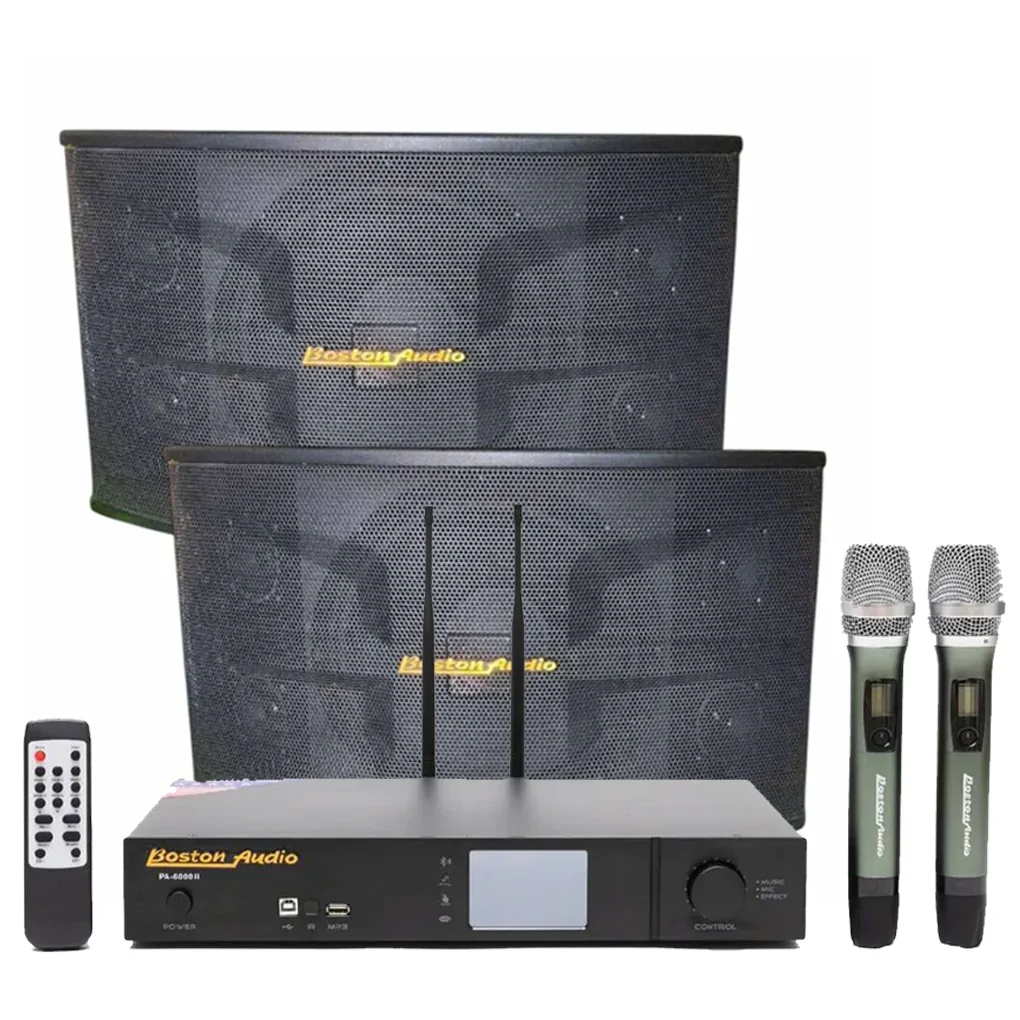 Combo Bộ Dàn Âm Thanh Boston Audio Ampli 3 IN 1 BOSTON AUDIO BA 6000 II Và Loa Thùng Boston Audio BA-500V