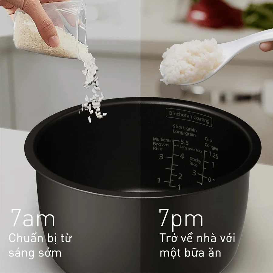 Nồi Cơm Cao Tần Panasonic SR-HFL103WRA 1 Lít 15