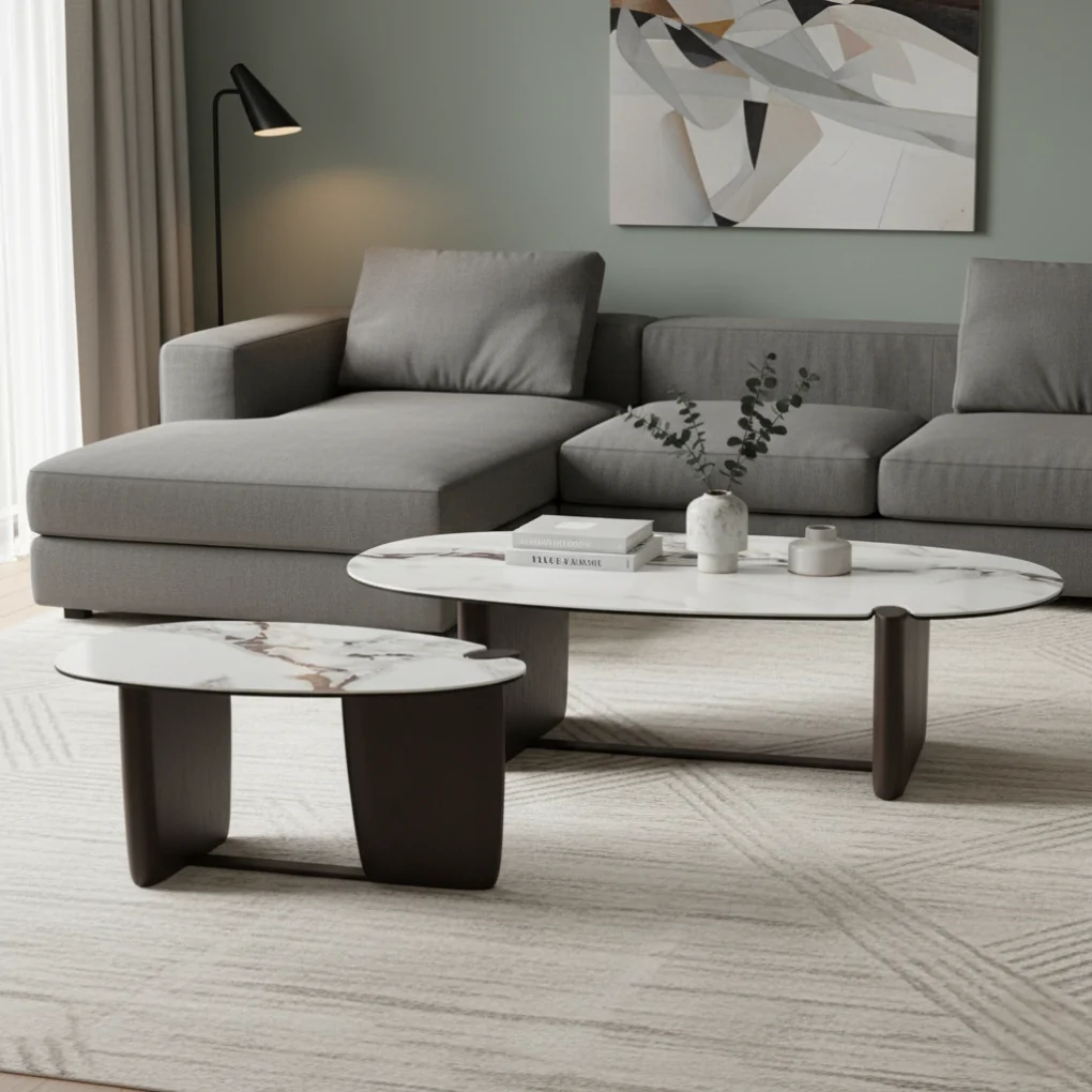 Bộ Bàn coffee Nor VC8811-C + Bàn góc Nor VC8811-E