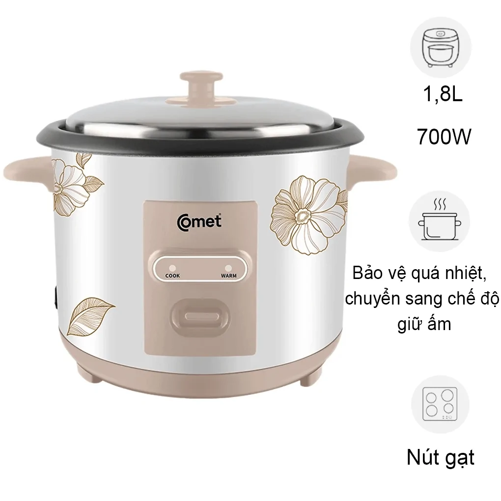 Nồi Cơm Điện Comet CM8035 1.8 Lít