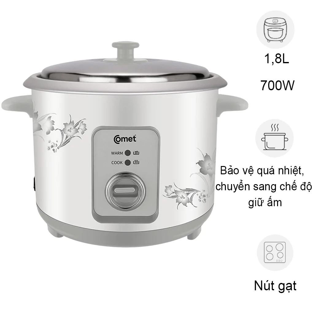 Nồi Cơm Điện Comet CM8020 1.8 Lít