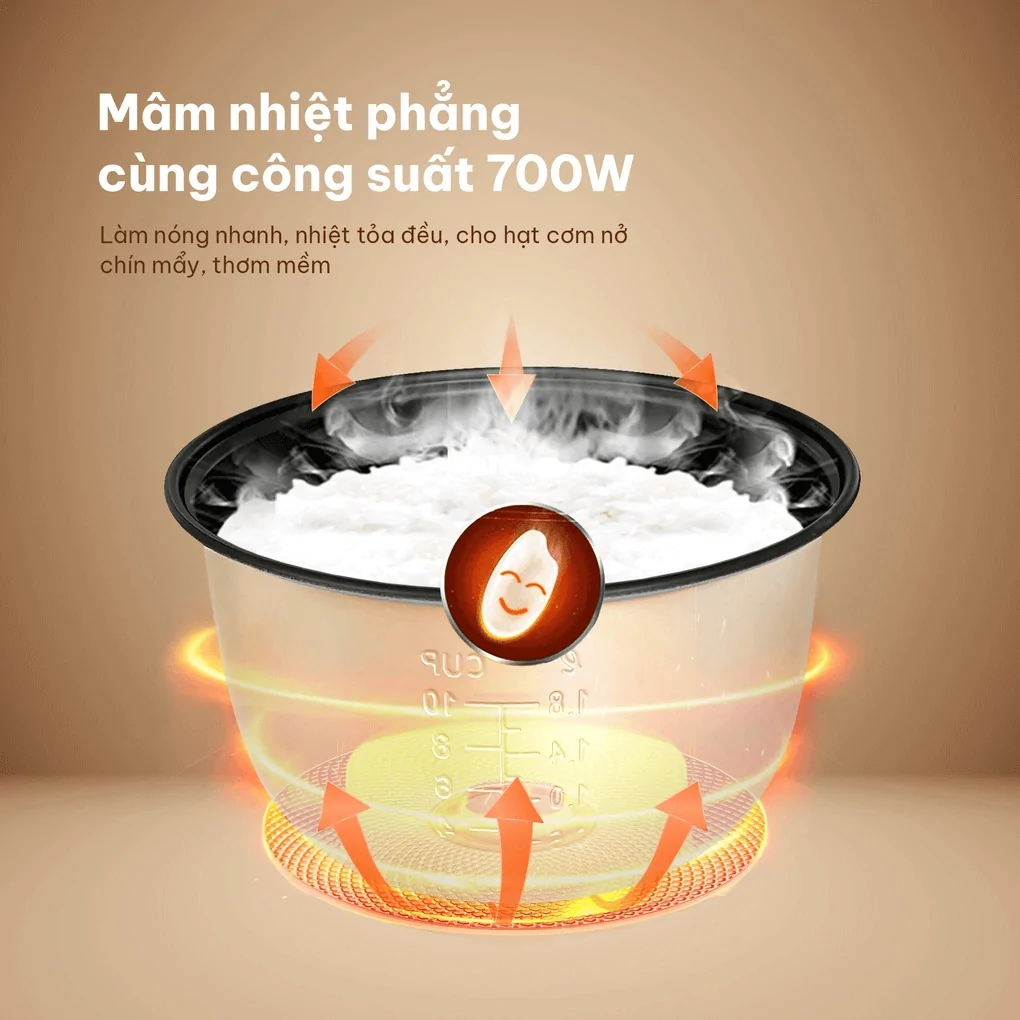 Nồi Cơm Điện Comet CM8015 1.8 Lít 2