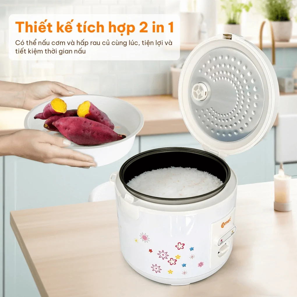 Nồi Cơm Điện Comet CM8015 1.8 Lít 6