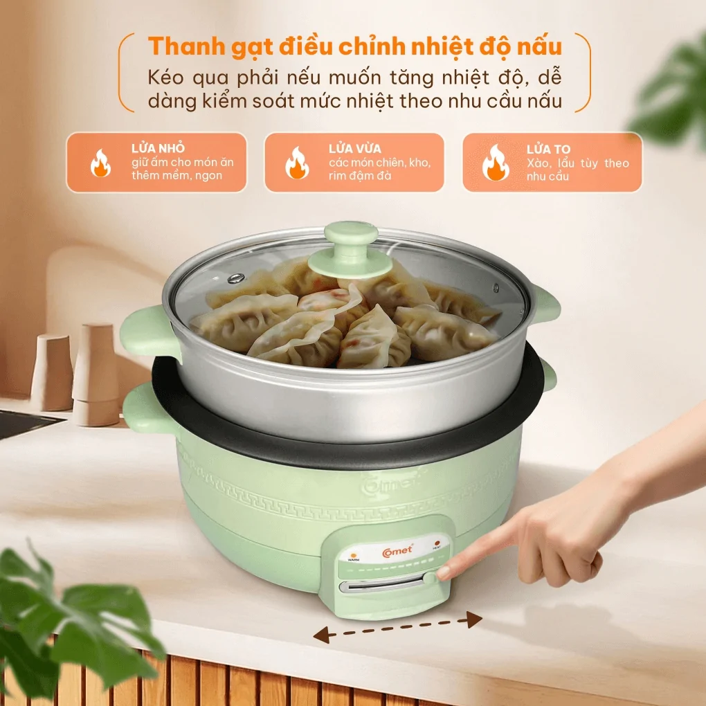 Nồi Lẩu Điện Comet CM7739 3.5 Lít 2