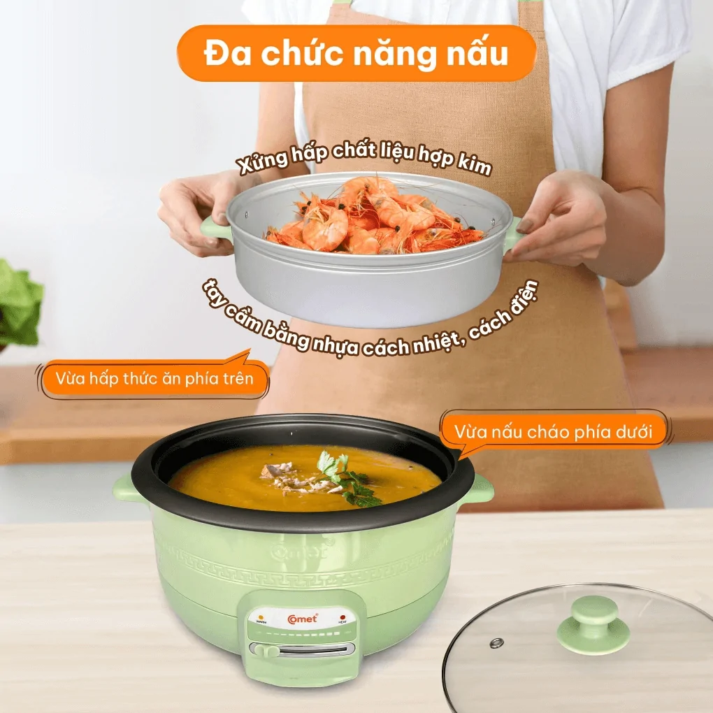 Nồi Lẩu Điện Comet CM7739 3.5 Lít 4