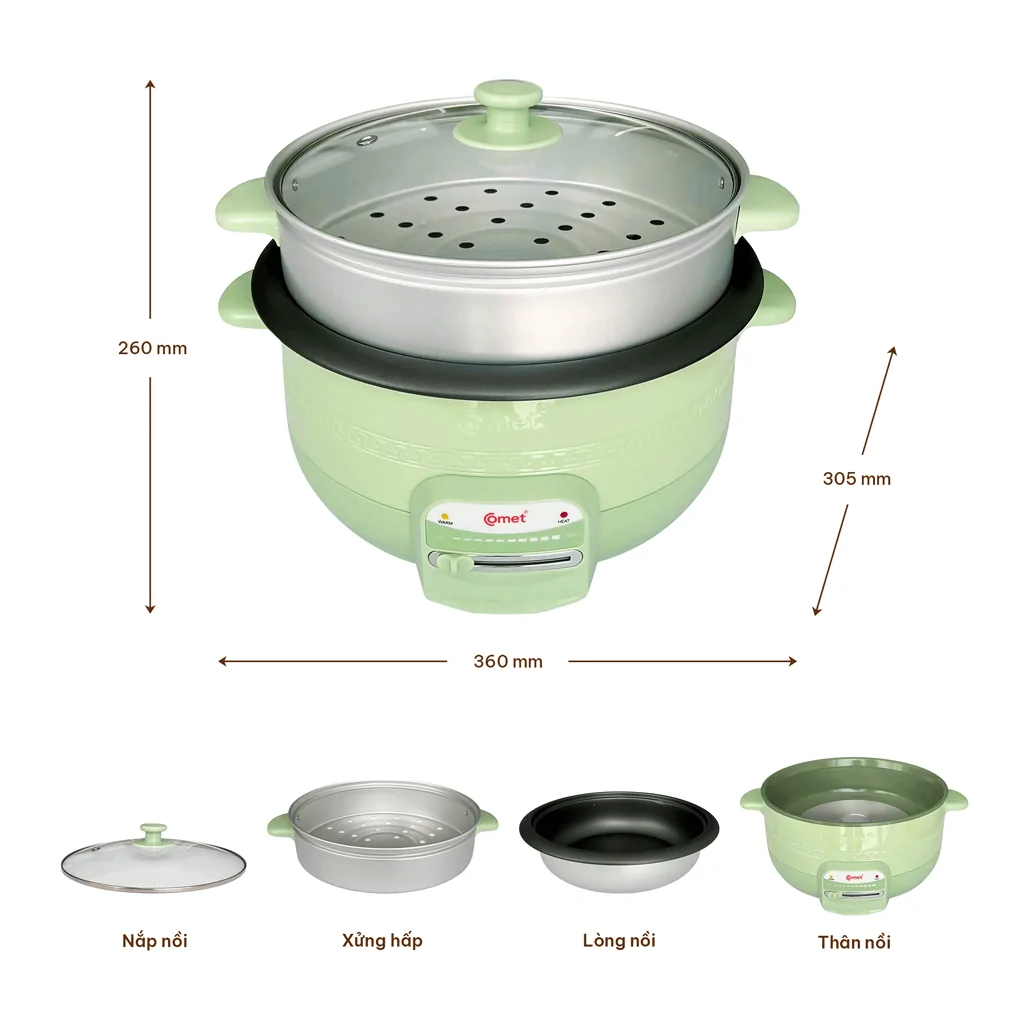 Nồi Lẩu Điện Comet CM7739 3.5 Lít 7